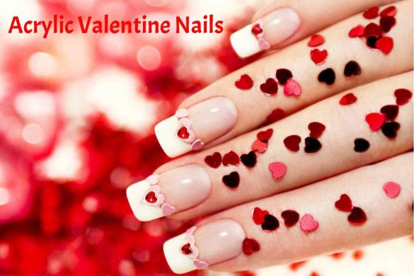 Acrylic Valentine Nails