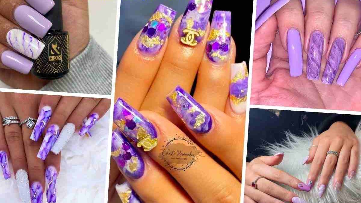 6. Lavender Acrylic Nails for Summer - wide 11