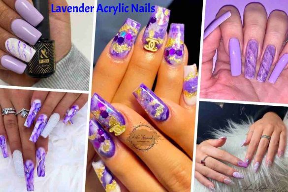 Lavender Acrylic Nails