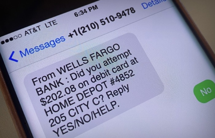 wells fargo text