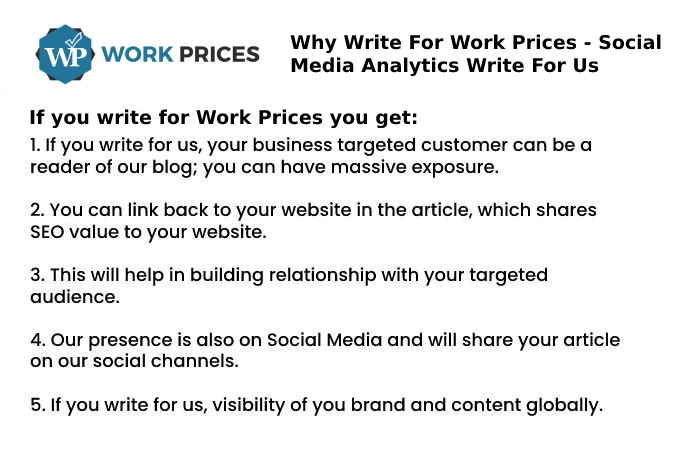 Why You Should Write For Work Prices – Social Media Analytics Write For Us