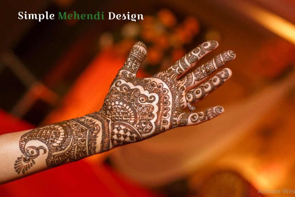 Simple Mehendi Design