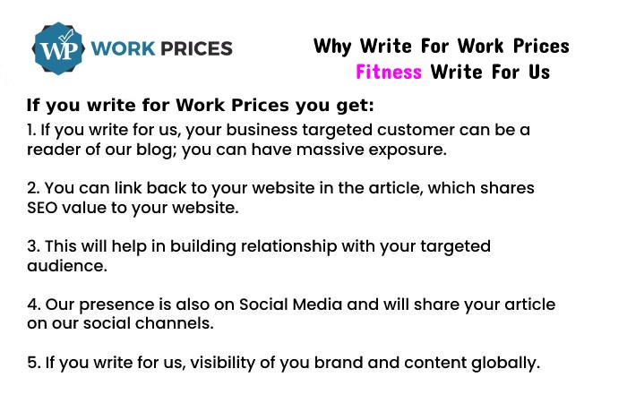 Why to Write for Us – Fitness Write For Us