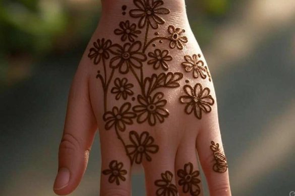 Simple mehendi design